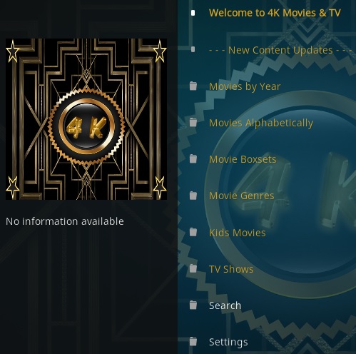 Cómo instalar 4K Kodi Addon 2021 Descripción general