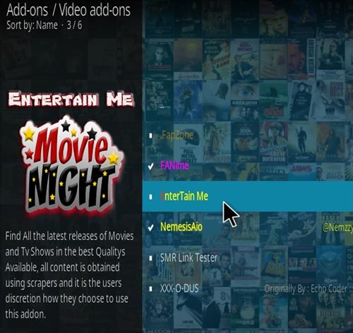 Cómo instalar el complemento EnterTain Me Kodi Paso 17