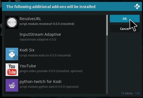 Cómo instalar el complemento Slipstream Kodi Paso 19