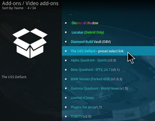 Cómo instalar USS Defiant Kodi 2021 Addon Update Paso 17.5