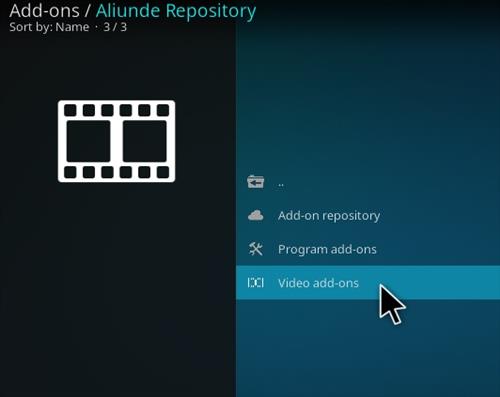 Cómo instalar el complemento Aliunde Plus Kodi Paso 16