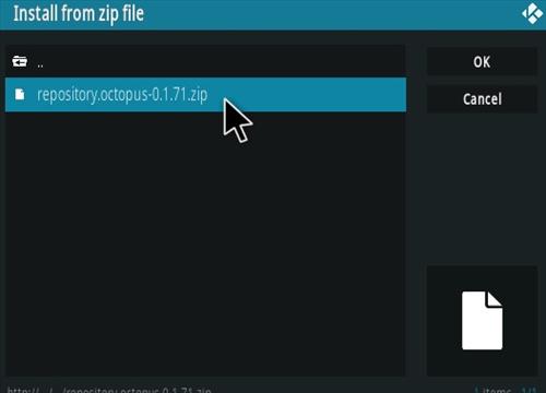 Cómo instalar el complemento Alvin Kodi Paso 12
