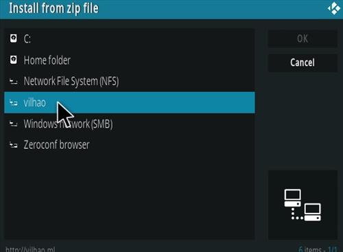 Cómo instalar el complemento VILHAO Matrix Kodi Paso 11