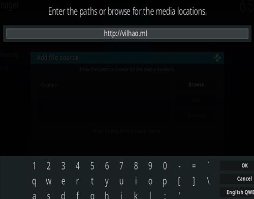 Cómo instalar el complemento VILHAO Matrix Kodi Paso 5