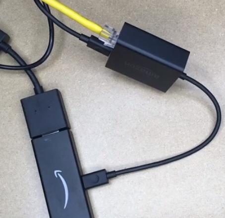 Wired Ethernet adapter on a Fire TV Stick