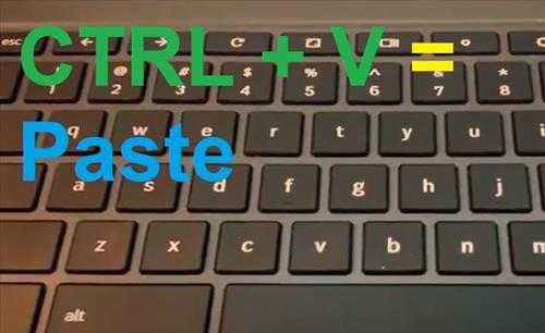 How To Copy and Paste on Chromebook Step CRTL V Paste