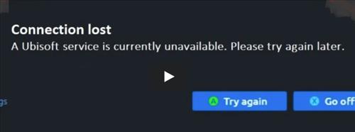 A Ubisoft service is currently unavailable. Please try again later.. Connection Lost a Ubisoft service is currently unavailable. Ubisoft connect is Running. Please close it and try again. Currently unavailable see Operators manual.