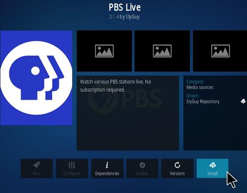 Cómo instalar PBS Live Kodi Addon Ver104 Paso 18