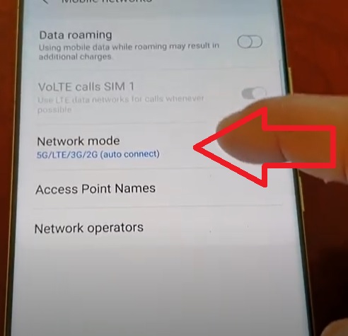 How To Turn Off Disable 5G On a Samsung Galaxy S21 Step 4