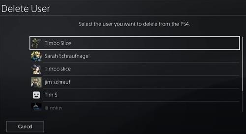 Remove PlayStation Account 4