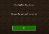 Unable to Connect to World Minecraft