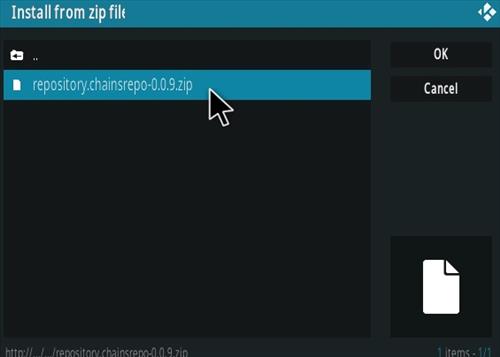 How To Install Chains Kodi Addon Ver 009 Step 13