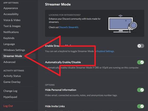 How To Turn Off Streamer Mode in Discord Step 2