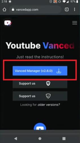 How to Install YouTube Vanced Android Step 2