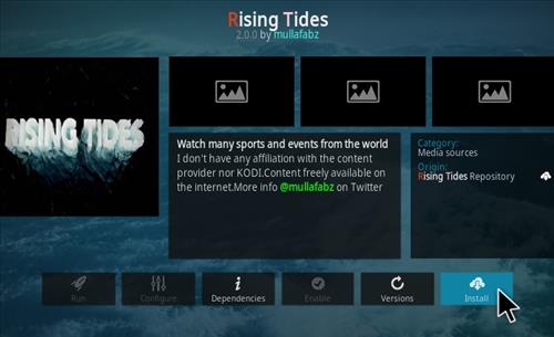 How to Install Rising Tides Kodi Add-on New URL Step 19