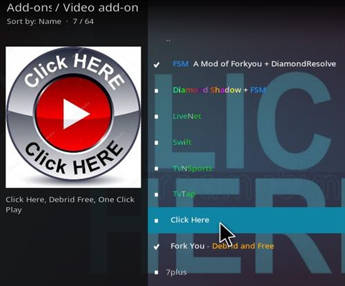 How To Install Click Here Kodi Add-on Step 18