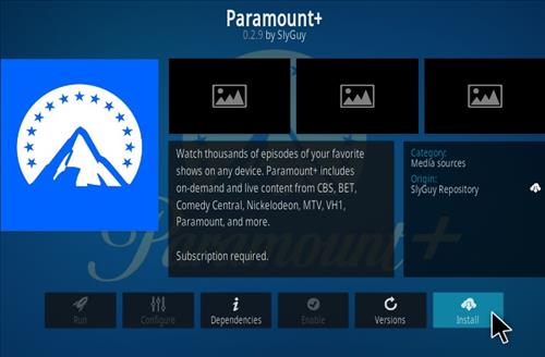 How To Install Paramount Kodi Add-on Step 18