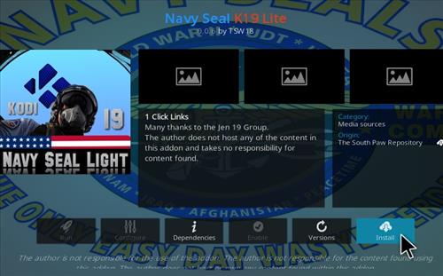 How To Install Navy Seal K19 Lite Kodi Addon Update ver 069 Step 19