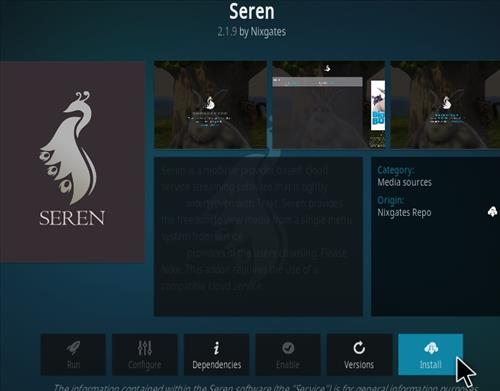 How To Install Seren Kodi Add-on Ver 210 Step 19