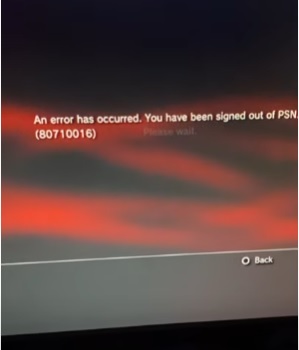 An Error Has Occurred on PS4 [Network Sign In Fix]