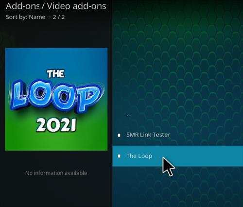 How To Install The Loop 2022 Kodi Sports Add-on Step 18