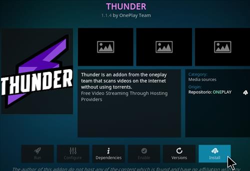 How To Install Thunder Kodi Add-on Step 20