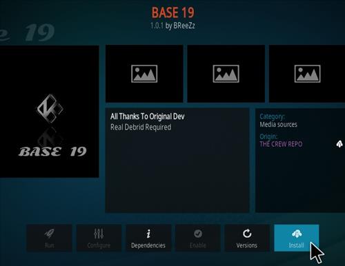 How To Install Base 19 Kodi Add-on Real Debrid Step 19