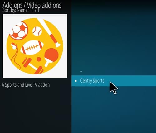How To Install Centry Sports Kodi Addon Step 17