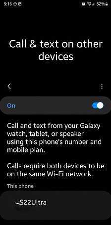 How To Call and Text on Other Devices Samsung Galaxy S22 1