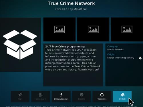 How To Install True Crime Network Kodi Addon Step 20