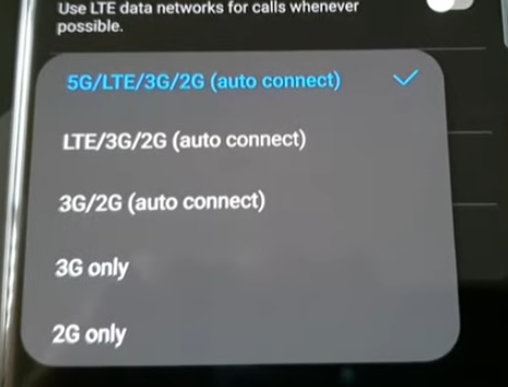 How To Turn Off 5G on a Samsung Galaxy S22 Step 5