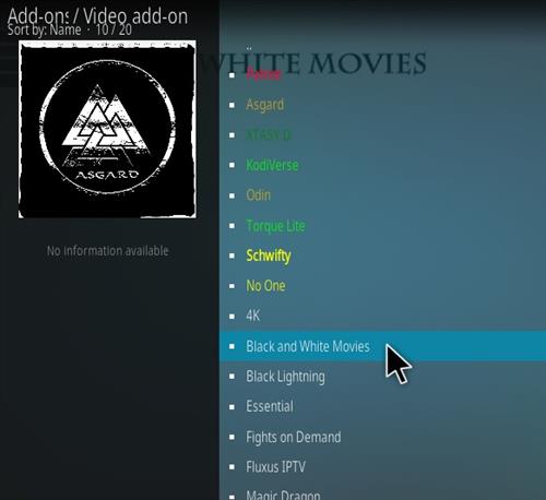 How To Install Black and White Movies Kodi Add-on Update Step 18