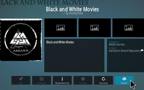 How To Install Black and White Movies Kodi Add-on Update Step 19