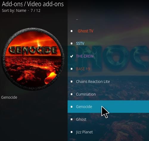 How To Install Genocide Kodi Addon Step 18