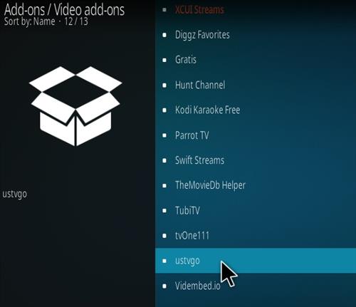 Install USTVGO Kodi Addon