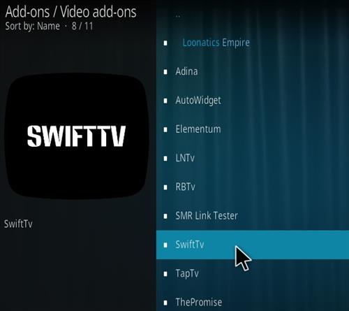 How To Install Swift TV Kodi Addon Step 17