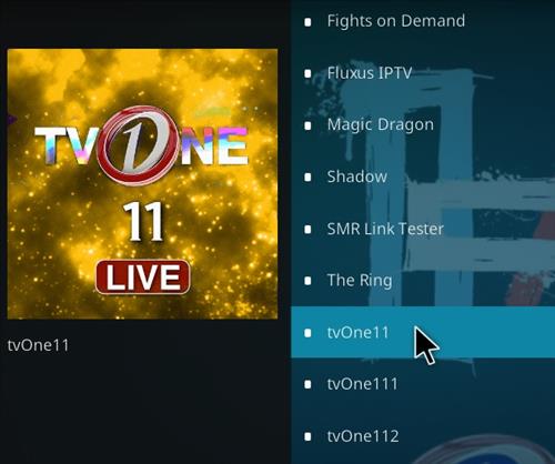 How To Install TVOne11 Kodi Live TV Addon Step 17
