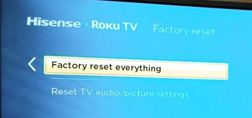 What is a Hisense Roku TV Factory Reset