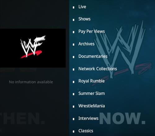 Kodi sale addons wwe