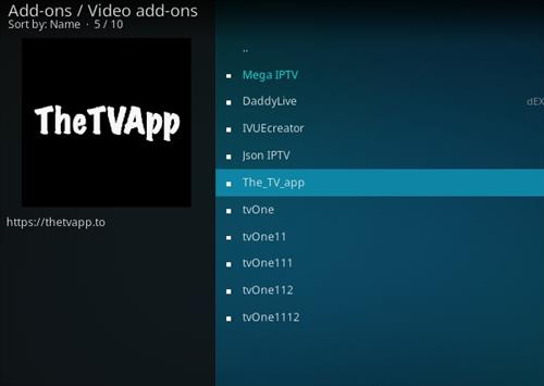 How To Install The TV App Kodi Addon Step 17